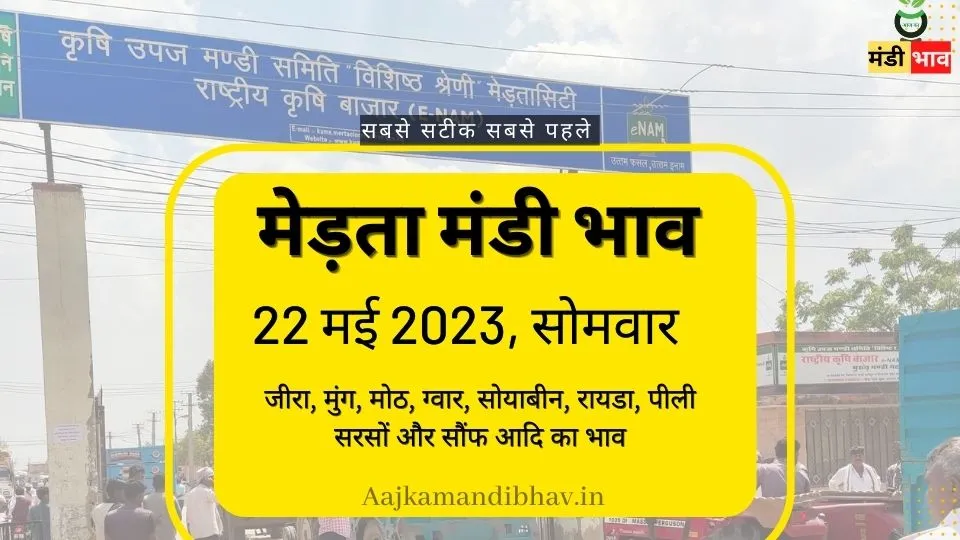 मेड़ता मंडी भाव 22 मई 2023